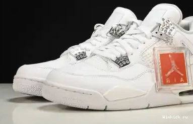 JORDAN AIR RETRO MENS 4 MONEY” WHITE “PURE 0516